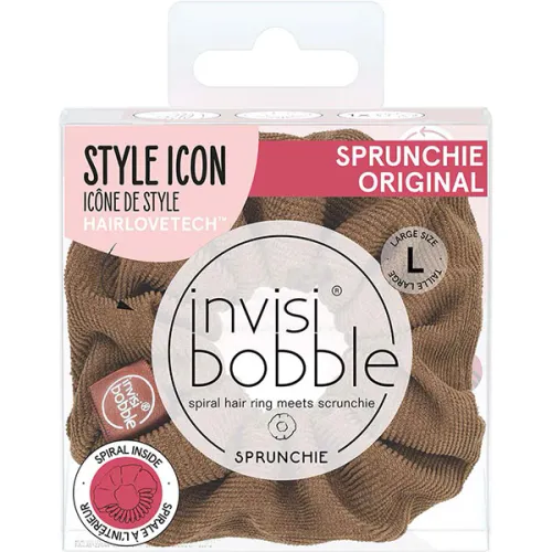 Резинка-браслет для волосся «коричнева» Invisibobble Sprunchie Woke Up Like This