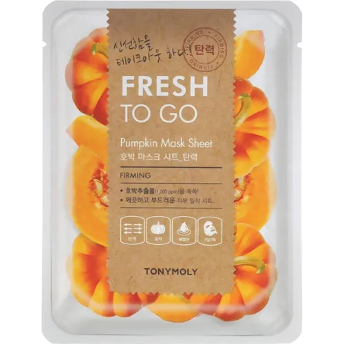 Тканевая маска для лица Tony Moly Fresh To Go Pumpkin Mask Sheet с экстрактом тыквы, 25 г.