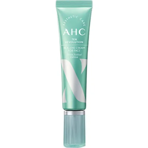 Антивіковий крем для шкіри навколо очей «лімітований випуск» AHC Ten Revolution Real Eye Cream For Face Green Festival