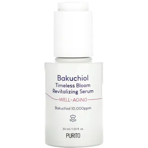 Антивікова сироватка для обличчя Purito Bakuchiol Timeless Bloom Revitalizing Serum з бакучиолом, 30 мл.