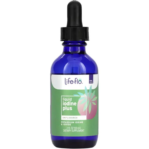 Жидкий йод Life-flo Liquid Iodine Plus With Potassium Iodide & Iodine Unflavored с йодидом калия без вкуса, 59 мл.