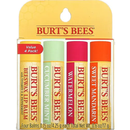 Набір бальзамів для губ «свіжозібраний урожай» Burt’s Bees Freshly Picked Lip Balm, 4 шт. х 4.25 г.
