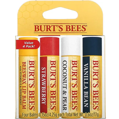 Набір бальзамів для губ «асорті смаків» Burt’s Bees Assorted Flavors Lip Balm, 4 шт. х 4.25 г.