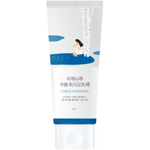 Зволожуюча маска для обличчя Round Lab Birch Juice Moisturizing Washoff Pack з березовим соком, 80 мл.