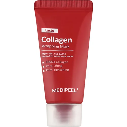 Укрепляющая маска-пленка для лица Medi Peel Red Lacto Collagen Wrapping Mask с коллагеном и лактобактериями, 15 мл.