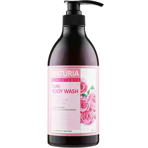 Гель для душа «роза и розмарин» Naturia Pure Body Wash Rose & Rosemary, 750 мл.