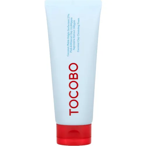 Очищающая пенка для лица Tocobo Coconut Clay Cleansing Foam на основе нескольких видов глины, 150 мл.