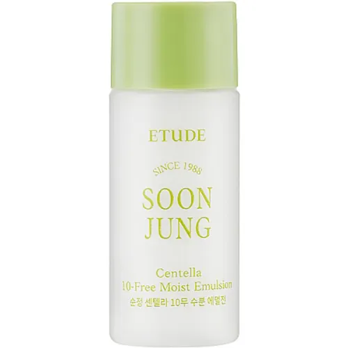 Емульсія для обличчя Etude House Soon Jung Centella 10 Free Moist Emulsion з екстрактом центели, 15 мл.