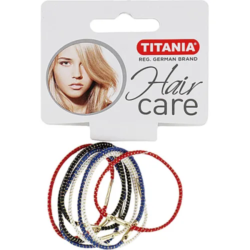 Набір різнокольорових резинок для волосся Titania 8013 B Hair Band Set