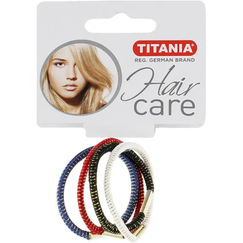 Набір різнокольорових резинок для волосся Titania 8015 B Hair Band Set