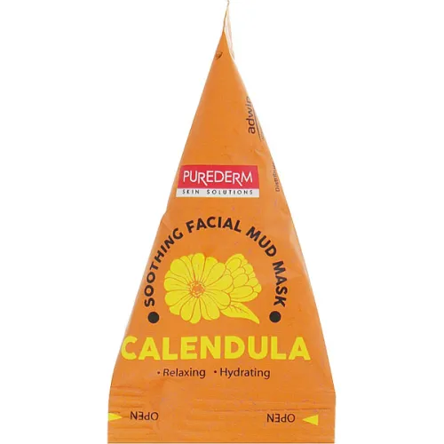 Успокаивающая грязевая маска для лица Purederm Calendula Soothing Facial Mud Mask с экстрактом календулы, 20 г.