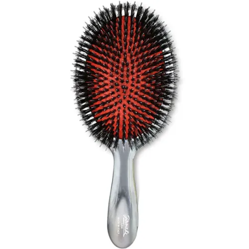 Щітка для волосся Janeke Superbrush Limited Bristles & Nylon Silver CRSP23M з ворсом та нейлоном «срібна»