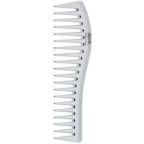 Гребень Janeke Silver Large Wide Tooth Comb CR805 с большими широкими зубьями «серебряный»