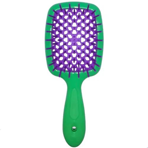 Щітка для волосся «зелена Janeke Superbrush The Original Green & Fuchsia 86SP226VV з фуксією»