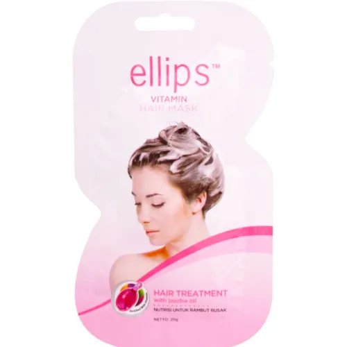 Маска для волосся Ellips Vitamin Hair Mask Hair Treatment With Jojoba Oil з олією жожоба «терапія для волосся», 20 г.