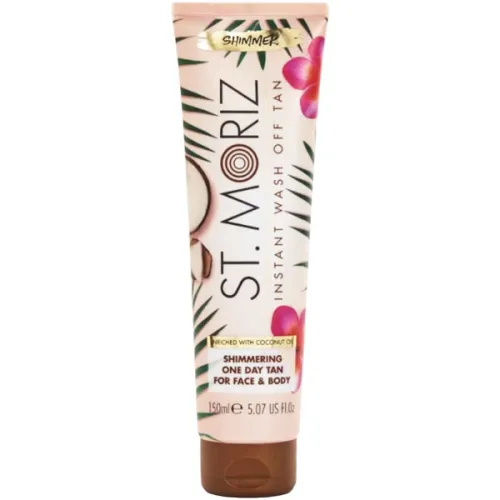 Бронзатор St.Moriz Coconut Instant Wash Off Tan с легким эффектом загара с кокосовым маслом, 150 мл.