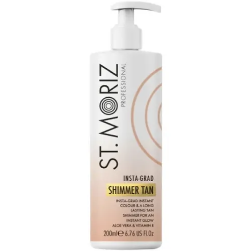 Автобронзант для обличчя та тіла St.Moriz Professional Insta-Grad Shimmer Tan Medium з ефектом шиммера «середній», 200 мл.