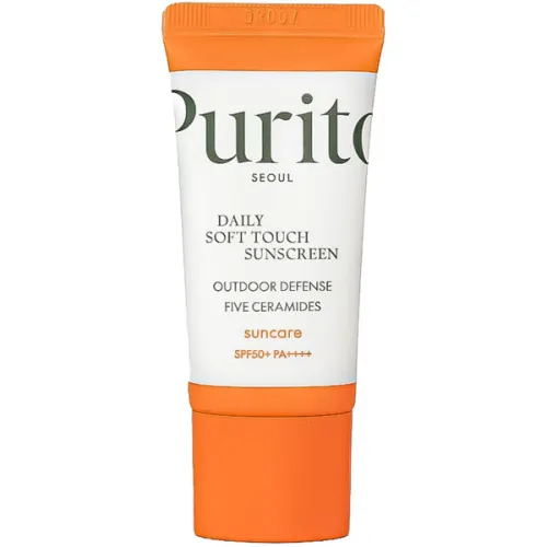 Солнцезащитный крем для лица Purito Daily Soft Touch Sunscreen SPF50 PA++++ с керамидами, 15 мл.