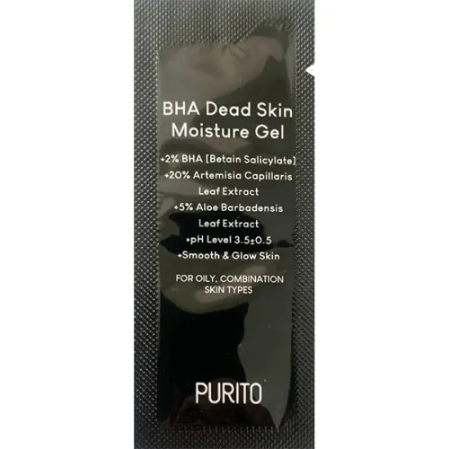 Зволожуючий гель для проблемної шкіри обличчя Purito BHA Dead Skin Moisture Gel з саліциловою кислотою, 1 мл.