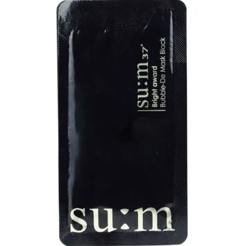 Очищающая кислородная маска для лица Su:m37 Bright Award Bubble-De Mask Black, 5 мл.