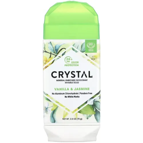 Кремовий дезодорант «ваніль та жасмин» Crystal Body Deodorant Natural Deodorant Vanilla & Jasmine, 70 г.