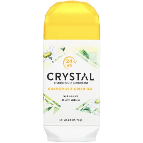 Кремовий дезодорант «ромашка та зелений чай» Crystal Body Deodorant Natural Deodorant Chamomile & Green, 70 г.