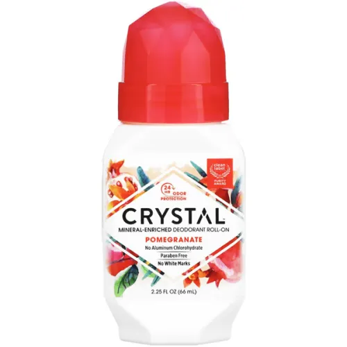 Мінеральний кульковий дезодорант «гранат» Crystal Body Deodorant Mineral-Enriched Deodorant Roll-On Pomegranate, 66 мл.