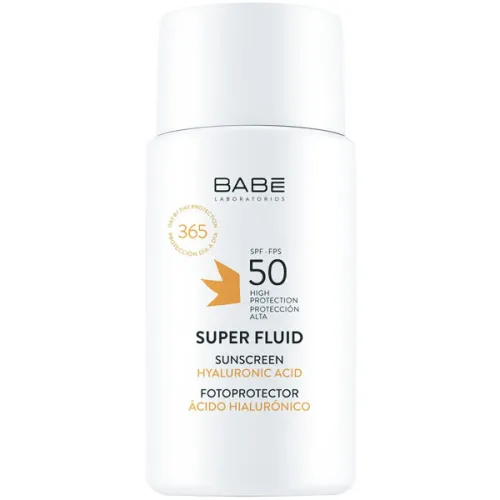 Сонцезахисний флюїд для обличчя Babe Laboratorios Super Fluid Sunscreen SPF50, 50 мл.