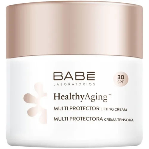 Дневной мультизащитный лифтинг крем для лица Babe Laboratorios Healthy Aging+ Multi Protector Lifting Cream SPF30, 50 мл.