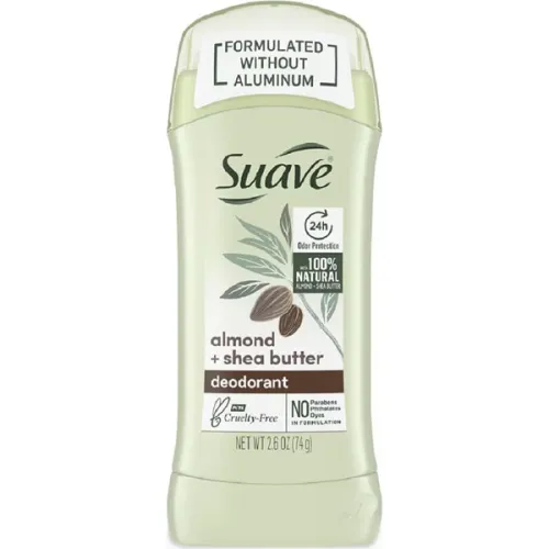 Кремовий дезодорант без алюмінію «мигдаль та олія ши» Suave Aluminum Free Deodorant Almond & Shea Butter, 74 г.