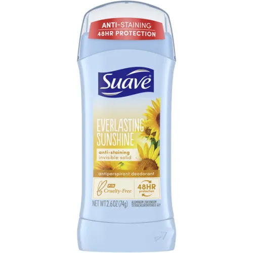 Кремовий дезодорант-антиперспірант «вічне сяйво» Suave Antiperspirant Deodorant Cocoa Everlasting Sunshine, 74 г.