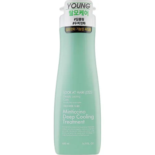 Охолоджуючий кондиціонер проти випадання волосся Daeng Gi Meo Ri Look At Hair Loss Minticcino Deep Cooling Treatment, 500 мл.