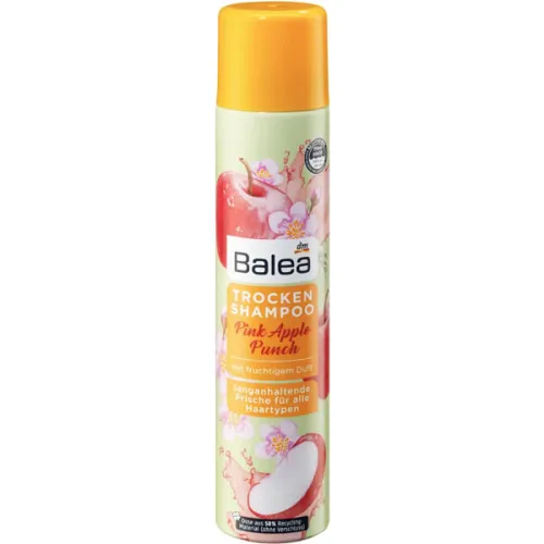 Сухий шампунь для волосся «рожевий яблучний пунш» Balea Pink Apple Punch Dry Shampoo, 200 мл.