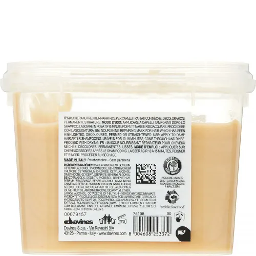 Восстанавливающая питательная маска для волос Davines Nounou Hair Mask, 250 мл. - вид 2