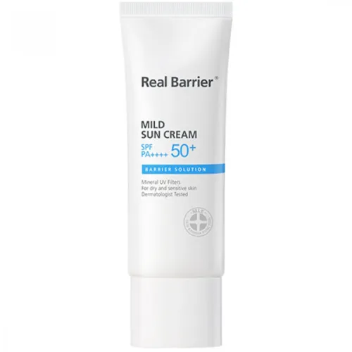 Нежный солнцезащитный крем для лица Real Barrier Mild Sun Cream SPF50+ PA++++, 40 мл.