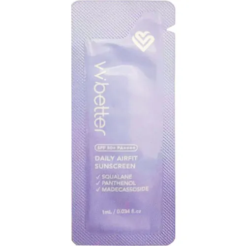 Легкий сонцезахисний крем для обличчя VVbetter Daily Airfit Sunscreen SPF50+ PA++++, 1 мл.