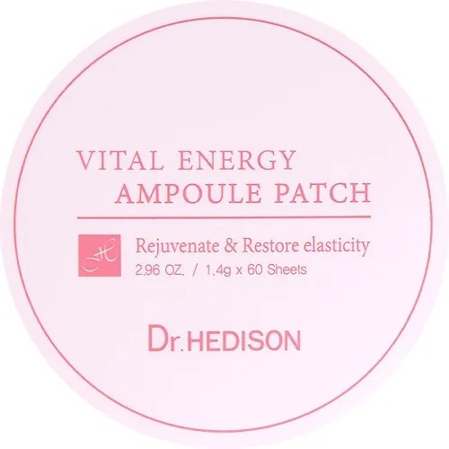 Гідрогелеві патчі для очей Dr.Hedison Vital Energy Ampoule Patch з волюфіліном та пептидами