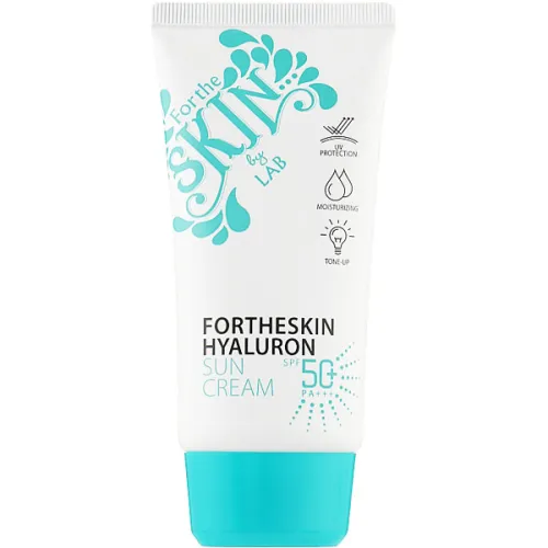 Солнцезащитный крем для лица Fortheskin Hyaluron Sun Cream SPF50+ PA+++ с гиалуроновой кислотой, 70 мл.