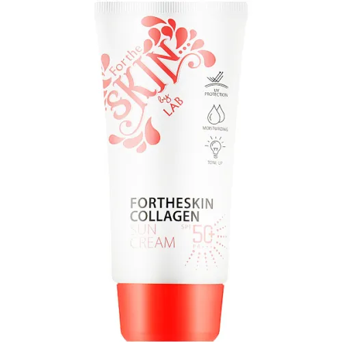 Солнцезащитный крем для лица Fortheskin Collagen Sun Cream SPF50+ PA+++ с коллагеном, 70 мл.
