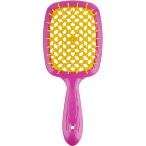 Щітка для волосся «рожева Janeke Superbrush The Original Pink & Yellow 86SP226FY з жовтим»