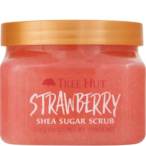 Цукровий скраб для тіла Tree Hut Shea Sugar Scrub Strawberry з маслом ши «полуниця», 510 г.