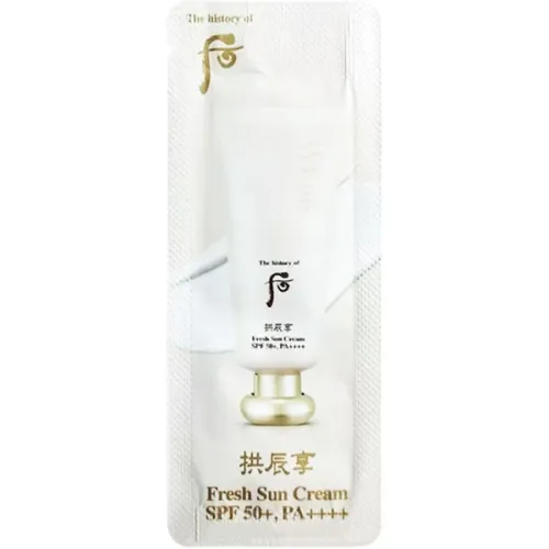 Сонцезахисний крем для обличчя The History of Whoo Gongjinhyang Fresh Sun Cream SPF50+ PA++++, 1 мл.