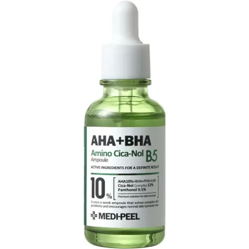 Восстанавливающая сыворотка для чувствительной и проблемной кожи лица Medi Peel AHA BHA Amino Cica-Nol B5 Ampoule, 30 мл.