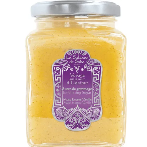 Цукровий скраб для тіла «мускус ладан та ваніль» La Sultane De Saba Sugar Scrub Musk Incense Vanilla, 300 мл.