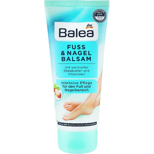 Бальзам для ног и ногтей «масло ши и витамины» Balea Foot & Nail Balm, 100 мл.