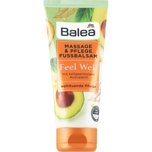 Крем-бальзам для массажа и ухода за ногами «масло авокадо» Balea Massage & Care Foot Balm, 100 мл.
