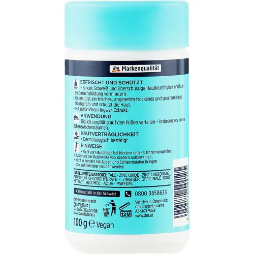 Пудра для ног Balea Foot Powder, 100 г. - вид 2