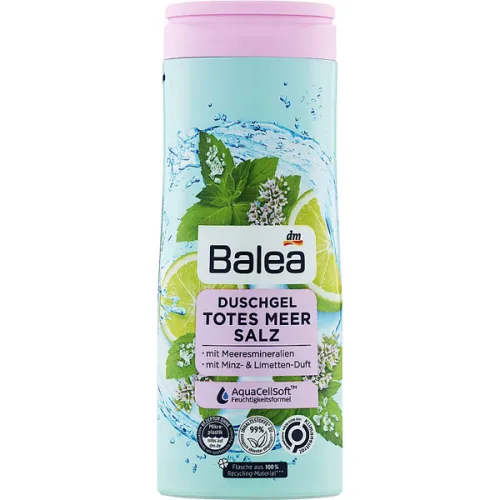 Крем-гель для душа «соль мертвого моря» Balea Shower Cream Gel Dead Sea Salt, 300 мл.