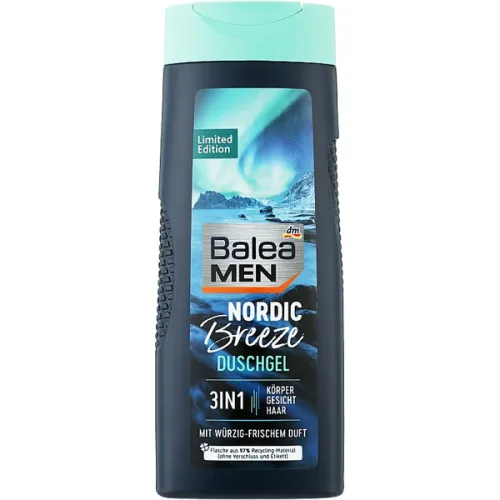 Чоловічий гель для душу 3в1 «північний бриз» Balea Men 3in1 Nordic Breeze Shower Gel, 300 мл.