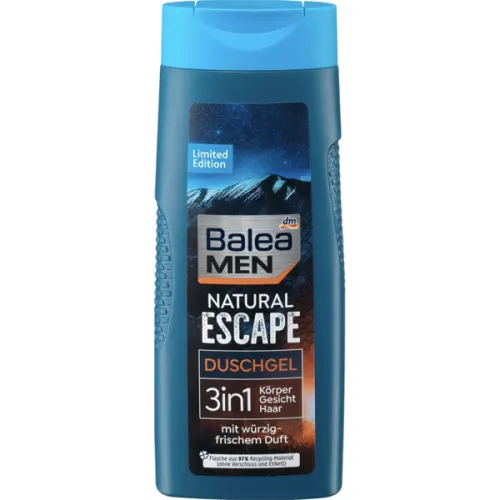 Чоловічий гель для душу 3в1 «природна втеча» Balea Men 3 in1 Natural Escape Shower Gel, 300 мл.